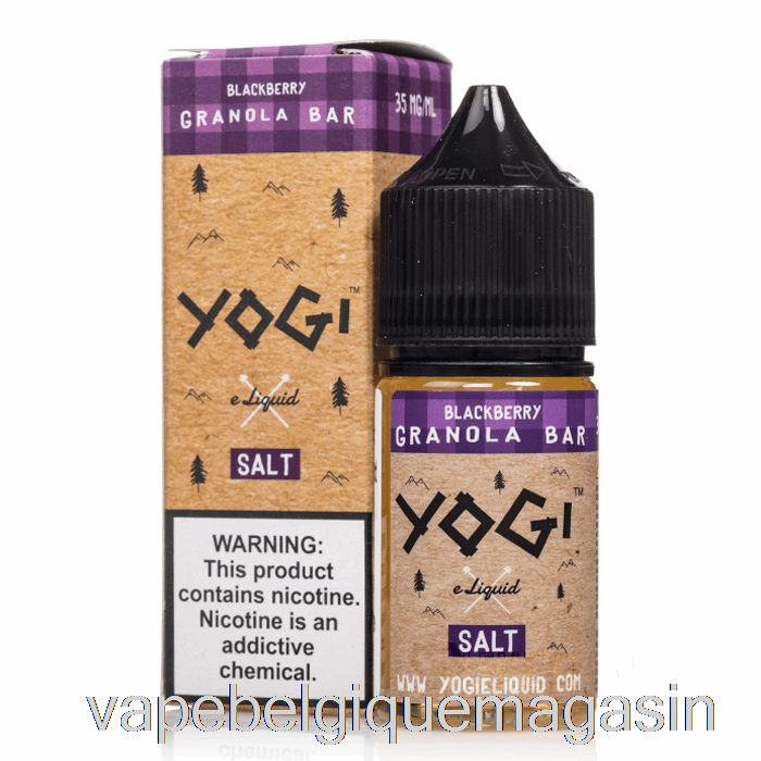 Vape Belgique Barre Granola Mûre - E-liquide Sels De Yogi - 30ml 50mg